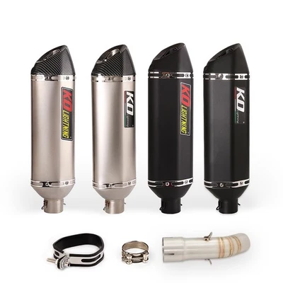 Sistema de escape para motocicleta Yamaha FZ8 FZ8N tubo de enlace medio + puntas silenciadoras 51 mm Foto 1 de 4