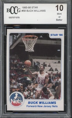 Star Basketball #58 Buck Williams 1985 como nuevo o mejor BCCG 10 Foto 1 de 2