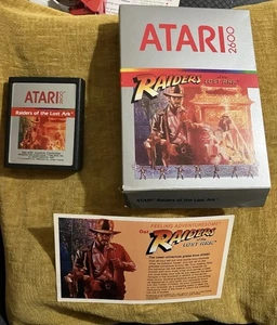 Raiders of the Lost Ark (Atari 2600, 1982) with Box and promo card - Picture 1 of 11