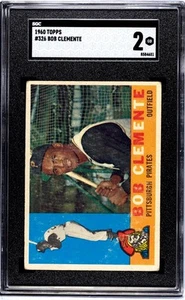 1960 Topps #326 - Roberto Clemente - Pittsburgh Pirates - HOF - SGC 2 GOOD - Picture 1 of 2