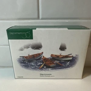 Department 56 Wooden Rowboats Village Accessories 56.52797 New Vintage Retired - Picture 1 of 5