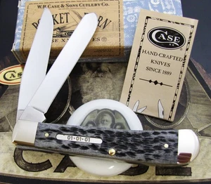 Case XX Trapper Knife 2001 Black Bone SFO 01-01-01 Shield ULTRA RARE 1 of 50 NR - Picture 1 of 6