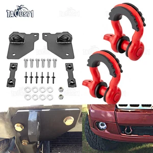 3/4" D Ring Shackles + Tow Hook Bracket For 05-11 Jeep Commander/Grand Cherokee - Bild 1 von 9