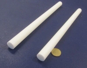 Teflon PTFE Virgin White Rods 3/4" - .750" Dia. x 12" Long,  2 pcs, 2 FT Total - Picture 1 of 13