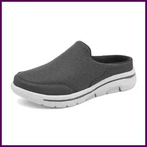Slip On Mesh Slippers Lightweight Comfortable Half Shoes For Men Women - Picture 1 of 30