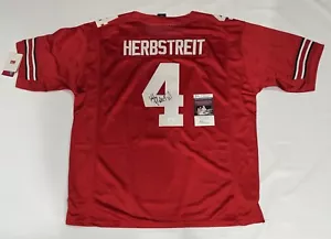 KIRK HERBSTREIT SIGNED NIKE SEWN OHIO STATE BUCKEYES #4 JERSEY RARE JSA COA - Picture 1 of 3