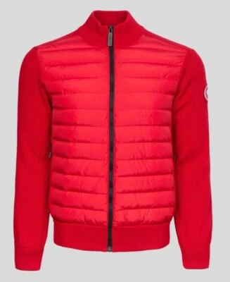 Abrigo Chaqueta Puffer Canada Goose Rojo Híbrido Tejido Manga L Grande Foto 1 de 4