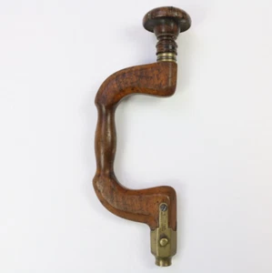 Antique MARPLES & SONS HIBERNIA SHEFFIELD Wood Brace - Bild 1 von 14