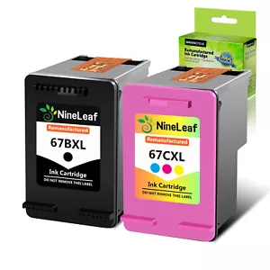 Cartuccia di inchiostro generica 67XL 2PK compatibile con HP DeskJet Plus 4140 4152 4155 - Foto 1 di 7