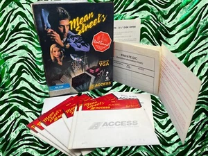 Mean Streets (PC MS DOS, 1989) 5.25" Six Disc Set VINTAGE - Picture 1 of 12