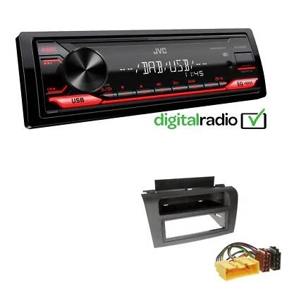 JVC KD-X182DB MP3 DAB+ USB 1-DIN Autoradio für Mazda 3 2003-2009 schwarz - Bild 1 von 4