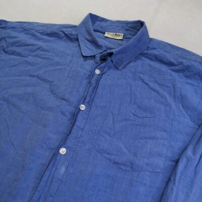 Camisa para hombre Steve & Barry's inspirada vintage manga larga abotonada XL Foto 1 de 4