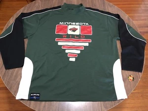 Camiseta deportiva de hockey Minnesota Wild Blueline verde negra y blanca XL - Imagen 1 de 12