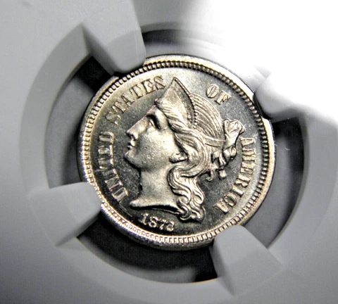 1872 THREE-CENT NICKEL NGC PF 66+* PLUS AND STAR NGC NODS ON THIS SUPERB 3c PQ++ Cover