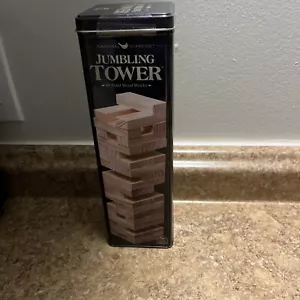 Jumbling Tower - Strategy Stacking Game - 48 Wood Pieces - New In Tin - Picture 1 of 5