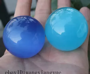 2 pz sfera opale messicano blu 40 mm, sfera di cristallo/pietra preziosa - Foto 1 di 5