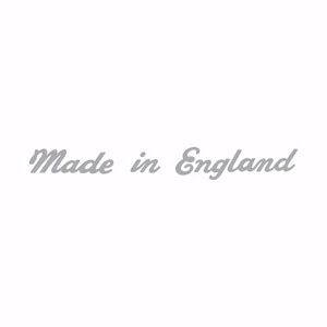 British MADE IN ENGLAND - SILVER motorcycle motorbike decal sticker emblem - Picture 1 of 1