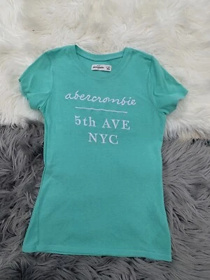 Camisa Abercombie Niños Niñas Talla L 14 Verde Foto 1 de 4