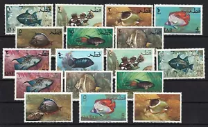 Qatar 1965 Fish of the Arabian Gulf Marine Life Perforated Stamps Set MNH** - Picture 1 of 1