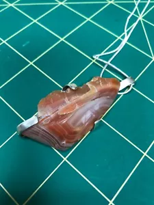 Agate, sterling silver pendant - Picture 1 of 4