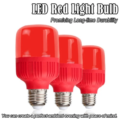 E27 Led Light Bulb Red Lantern Lamp Decoration Decorative Festival Plastic High - Image 1 of 4
