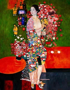 The Dancer 8,5x11" Impresión fotográfica pintura Gustav Klimt simbolismo de moda oriental - Imagen 1 de 1