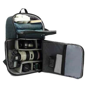 Camera Backpack Nylong Large Capacity Waterproof Outdoor with padded dividers - Picture 1 of 24