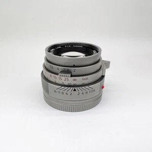 Lichtobjektiv Laborobjektiv 50mm F2 Elcan Titan grau Leica M M3 M6 M9 M10 M240 M11 - Bild 1 von 5