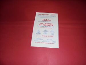 Gilbert & Sullivan Tyrone Guthrie 1962 UK Royal Gala Performance Theatre Flyer