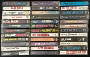 LOT (36) Vintage 80s & 90s Hard Rock Metal Band Guitar Cassette Tapes All Kinds - Picture 1 of 2
