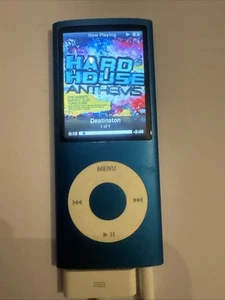 Apple iPod Nano 4. Generation A1285 8GB blau - in gutem Zustand - Bild 1 von 2