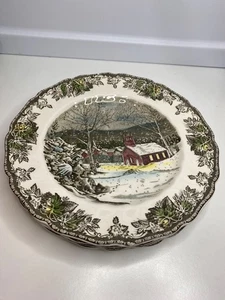 4er Set Johnson Bros The Friendly Village Schulhaus 9,75" Essteller - Bild 1 von 9