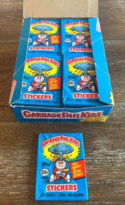 1 paquete de cera 1985 Topps Garbage Pail Kids serie 2 de caja fresca como nueva! OS2 Foto 1 de 4