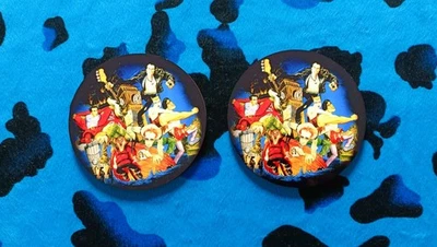 SEX PISTOLS - STEPPING STONE  -  PAIR OF PRINTED ROUND COASTERS - Image 1 of 2