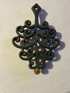 VTG John Wright Inc. Footed Cast Iron Trivet No. 244 Tree Of Life Family Tree - Picture 1 of 4