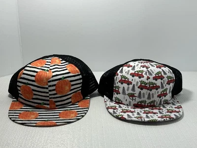 2 Sombreros George Sombrero Camionero Niño 2-3 años Árbol de Navidad Halloween Calabaza Foto 1 de 4