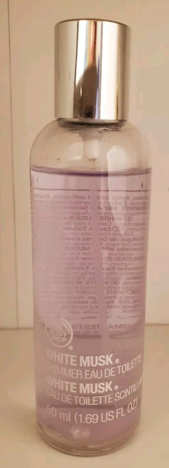 THE BODY SHOP White Musk Shimmer Eau de Toilette Perfume Spray 1,69 oz 50 ml Novo - Imagem 1 de 1
