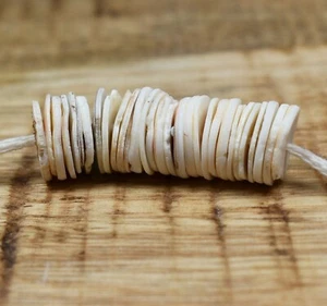 Natural Shell 30pcs loose coin beads 12-14mm - jewellery making, bracelet beads - Picture 1 of 5