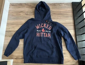 NWT Men's Fanatics Branded Navy Boston Red Sox Wicked Hittah XXL Pullover Hoodie - Picture 1 of 8