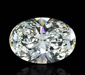 DIAMANTE SFUSO TAGLIO OVALE NATURALE CERTIFICATO GIA 0,51CT D VVS2 -CK6597 - Foto 1 di 3