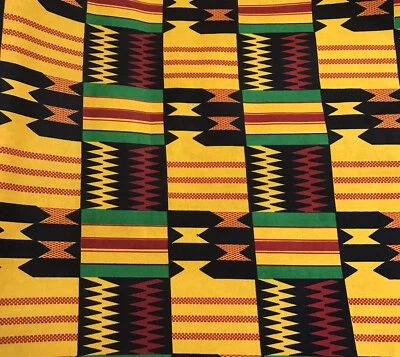 Tela de algodón estampada Kenta 45” ancho vendido por yarda Foto 1 de 2