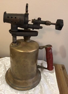 Antique  Clayton & Lampert Mfg. Co., Blow Torch, Brass and Iron approx. 11.5 X8 - Picture 1 of 7