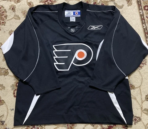Philadelphia Flyers Reebok CCM Authentic Hockey Jersey Black NHL Sz Men’s XL Cover