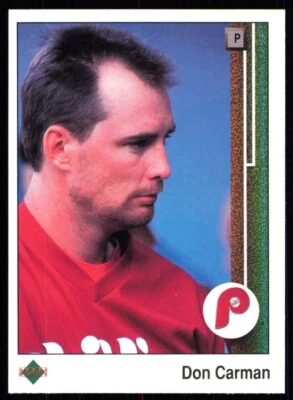 1989 Upper Deck Don Carman Philadelphia Phillies #409 - Image 1 of 2