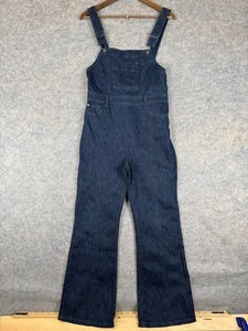 PILCRO and the letterpress Anthropologie Flared Denim Overalls Jumpsuit 25 Blue - Picture 1 of 13