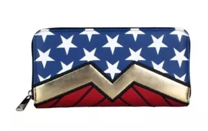 Billetera con embrague con logotipo clásico de Wonder Woman con cremallera - Imagen 1 de 3