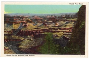 Vintage Postcard Arizona Grand View Grand Canyon Verkamp's National Park - Picture 1 of 2