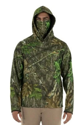 Mossy Oak Men's Camouflage Tech Hoodie w/Face Gaiter Size XL - Image 1 of 4