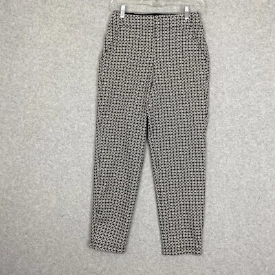 Max Studio брюки женщин S черный геометрический тянуть на высокий подъем эластичной вязаный карьера - Изображение 1 из 4