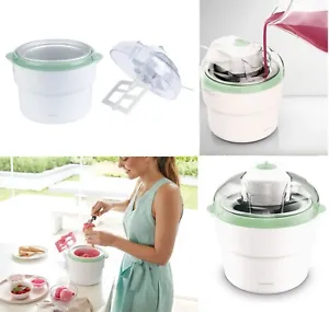 Electric Ice Cream Maker Machine 1L Sorbet Milkshake Frozen Yoghurt Gelato Maker - Picture 1 of 5
